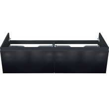 Waschtischunterschrank Sanox Frozen 3D BxHxT 140 x 40 x 45 cm Frontfarbe schwarz matt