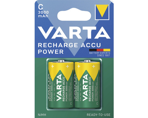 Piles rechargeables Varta C Baby 2 pièces