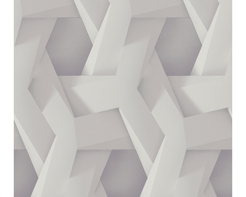 Vliestapete 38721-1 Pint Walls 3D-Grafik Geometrisch grau Tapete mit abstraktem geometrischen Muster