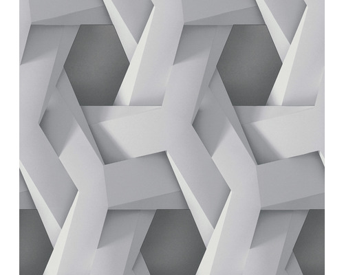 Vliestapete 38721-2 Pint Walls 3D-Grafik Geometrisch grau Abstraktes Tapetenmuster mit geometrischen Formen