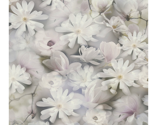 Papier peint intissé 38722-3 Pint Walls fleurs floral gris Papier peint avec motif de fleurs de magnolia