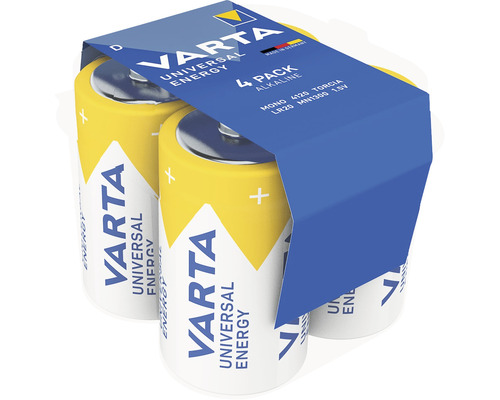 Piles Varta Energy D CVP Mono 4 pièces Piles Varta Energy D CVP Mono 4 pièces