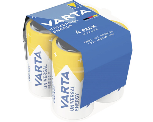 Piles Varta Energy C Baby 4 pièces Piles Varta Energy C Baby 4 pièces