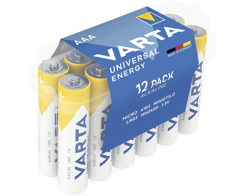 Piles Varta Energy AAA Micro 12 pièces Piles Varta Energy AAA Micro 12 pièces
