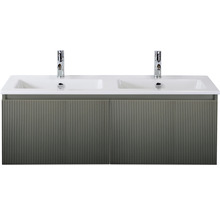Waschtisch mit zwei Waschbecken und Unterschrank