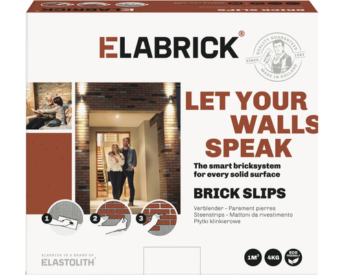 Emballage Elabrick plaquettes de parement en brique pour la décoration murale
