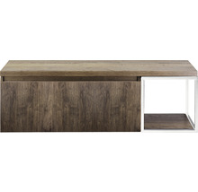 Schrank mit Holzoberfläche und Ablagefach