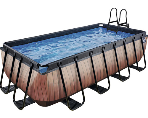 Piscine rectangulaire avec échelle pour le jardin