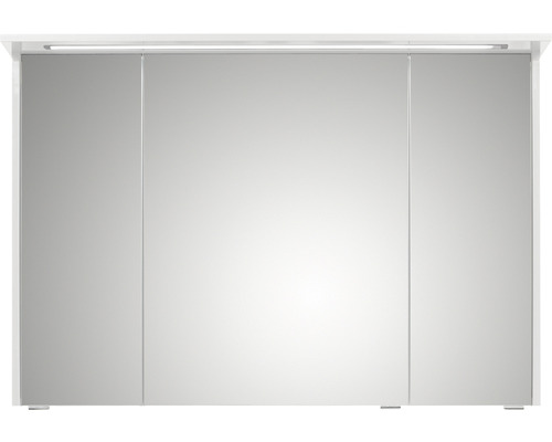 Armoire de toilette avec trois portes-miroirs et éclairage