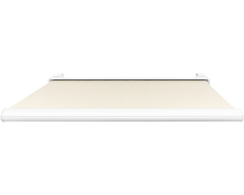 Store beige avec boîtier blanc