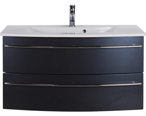 Meuble sous-vasque avec deux tiroirs et lavabo