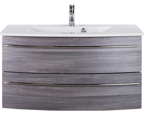 Meuble sous-lavabo avec deux tiroirs et lavabo