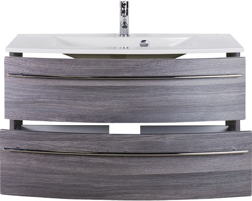 Meuble sous-lavabo avec lavabo et deux tiroirs