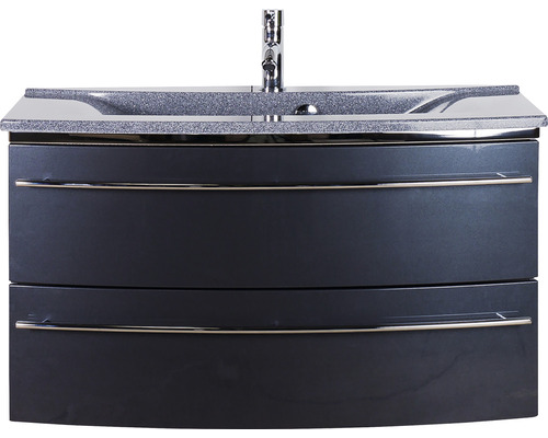 Waschtischunterschrank mit zwei Schubladen und Waschbecken