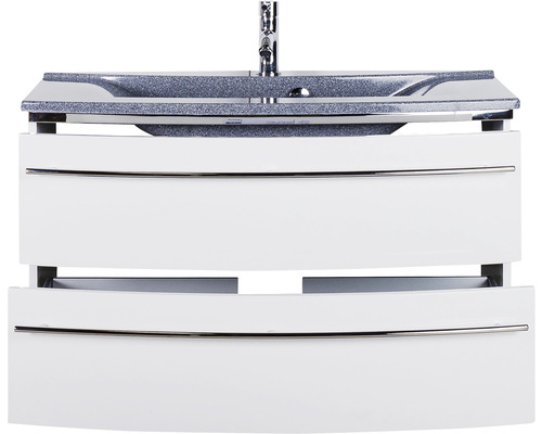 Meuble sous-lavabo avec deux tiroirs et lavabo