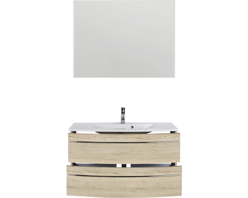 Waschtischkombination mit Spiegel für das Badezimmer