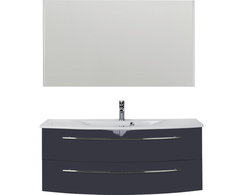 Waschtisch mit Unterschrank und Spiegel für das Badezimmer