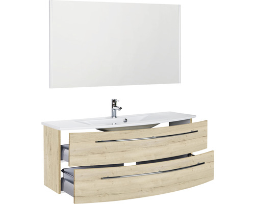 Waschtisch mit zwei Schubladen und Spiegel