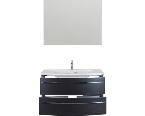 Meuble-lavabo avec meuble sous-vasque et miroir pour la salle de bain