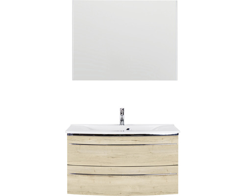 Ensemble de meuble-lavabo avec miroir pour la salle de bains