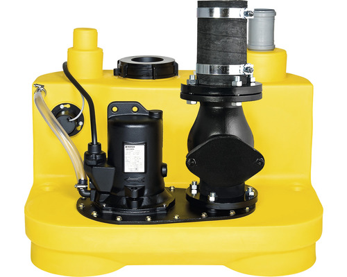 Pompe de relevage pour matières fécales Jung Pumpen compli 510/4 BW 400 V JP50091 Station de relevage des eaux usées avec pompe et cuve jaune
