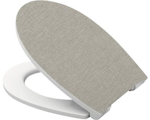 Toilettensitz mit Stoffbezug
