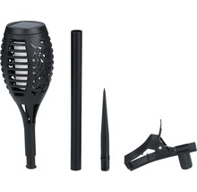 Lampe solaire avec piquet de terre et pince