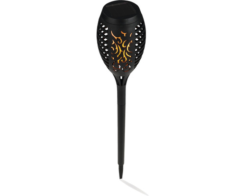 Lampe de table solaire avec effet de flamme pour l''extérieur