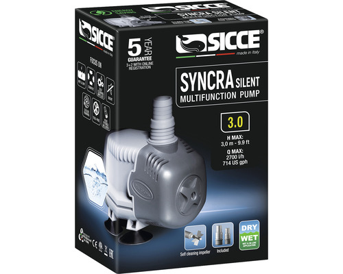 Pompe multifonction Sicce Syncra Silent dans sa boîte