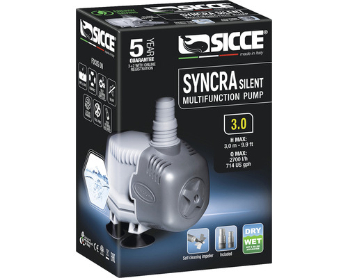 Pompe multifonction Sicce Syncra Silent dans son emballage
