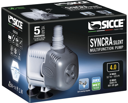 Emballage d''une pompe multifonctionnelle Sicce Synca Silent