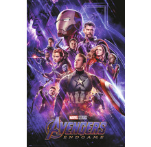 Affiche du film Avengers : Endgame avec de nombreux personnages