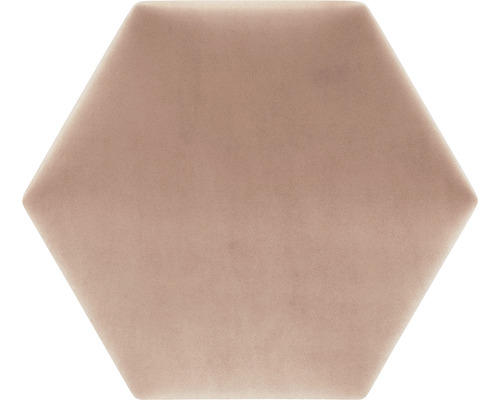 Sechseckige Wandfliese aus Samt