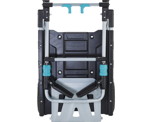 Logo Wolfcraft sur un diable