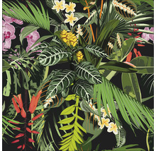 Illustration de plantes tropicales avec feuilles et fleurs