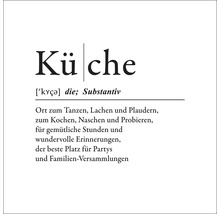 Glasbild Küche 20x20 cm
