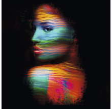 Leinwandbild Colourful Woman III 40x40 cm