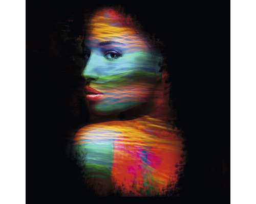 Tableau sur toile Colourful Woman III 40x40 cm