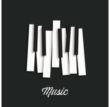 Leinwandbild Music I 27x27 cm