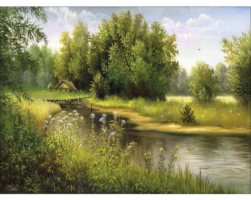Leinwandbild At The River 84x116 cm