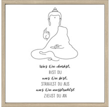 Gerahmtes Bild Buddha 53x53 cm