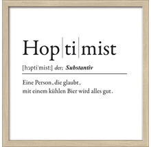 Gerahmtes Bild Hopitmist 33x33 cm