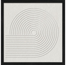 Dekorative Wandkunst mit geometrischen Linien im Rahmen