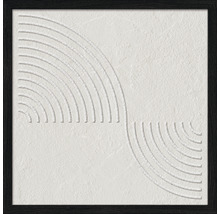 Image murale décorative avec motif demi-cercle dans un cadre noir