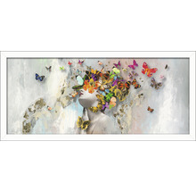Gerahmtes Bild Butterflies 60x130 cm