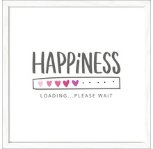Gerahmtes Bild Happiness 33x33 cm