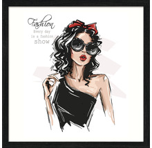 Gerahmtes Bild Fashion Show III 33x33 cm