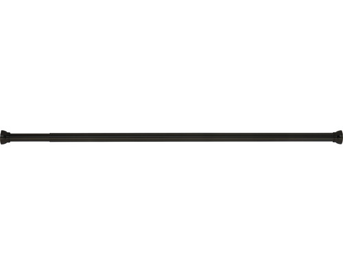 Barre pour rideau de douche spirella Kreta 125-220 cm noir mat