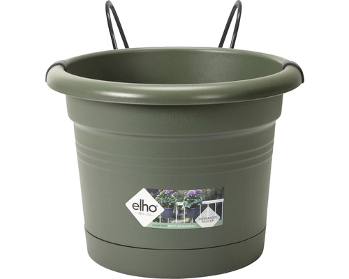Pot de fleurs avec support Elho allin1 plastique 26 x 19,5 x 18,5 cm vert feuillage