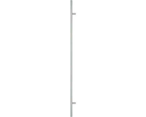 Poignée-poussoir/set de poignée ARON 240 acier inoxydable avec poignée intérieure Poteau métallique avec supports pour fixer les clôtures